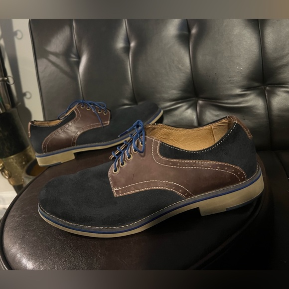 Johnston & Murphy suede leather saddle oxfords size 9.5 - Picture 2 of 10